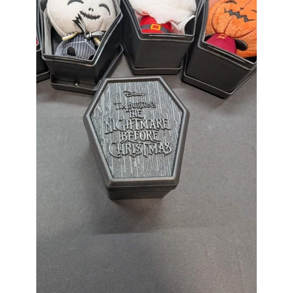 The Nightmare Before Christmas Disney Plush, Blind Coffin Boxes Open Set of 5